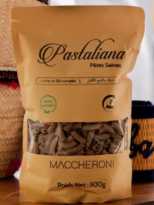 Pâtes Avoine et Blé complet (maccheroni)