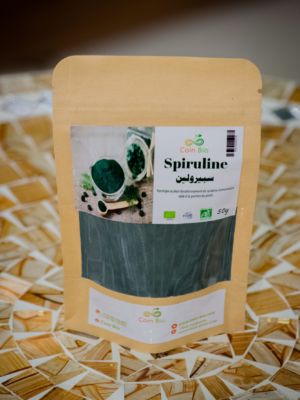 spiruline poudre emballée 50 g Spiruline