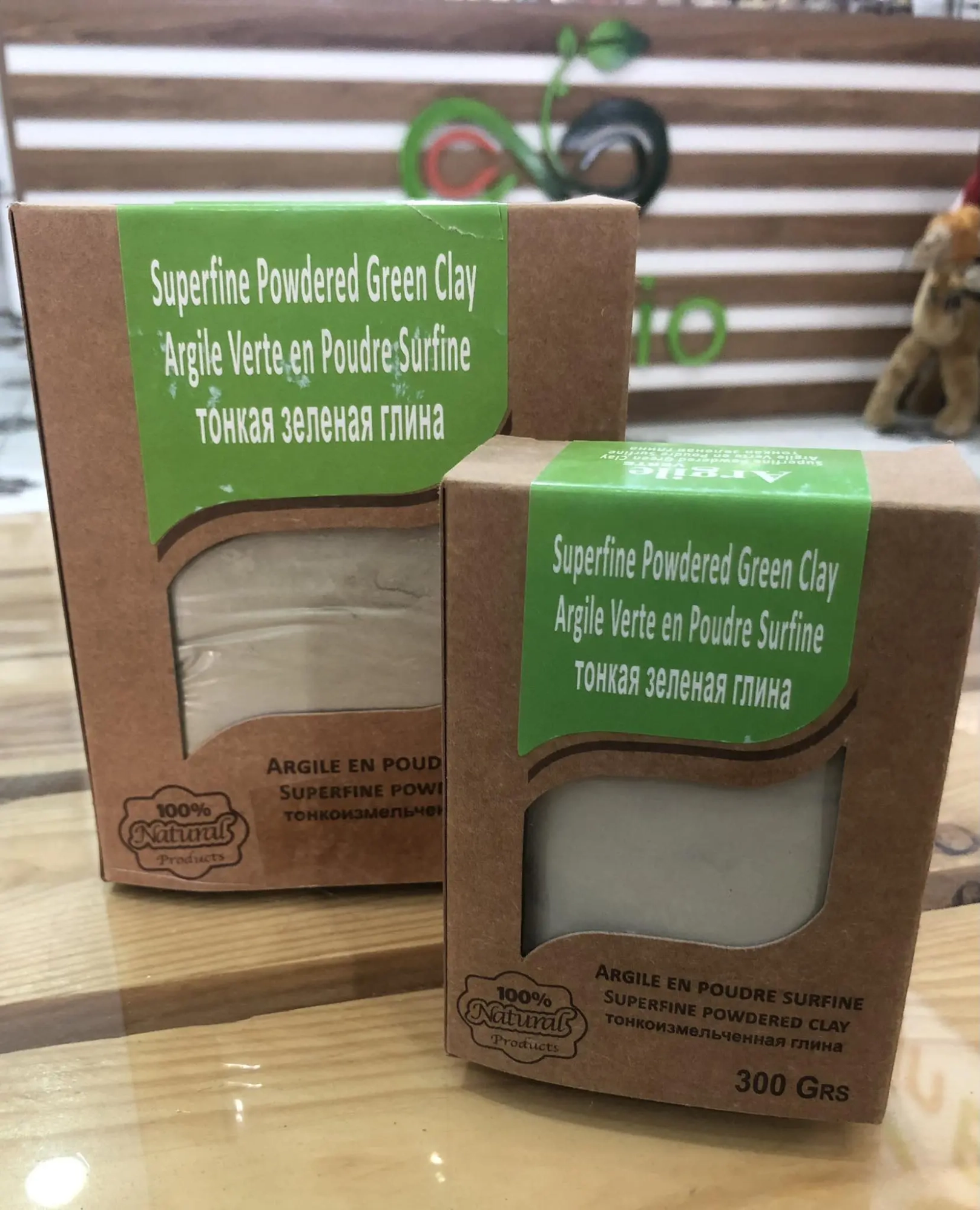 Argile verte 1kg-300g Argile verte 1kg-300g