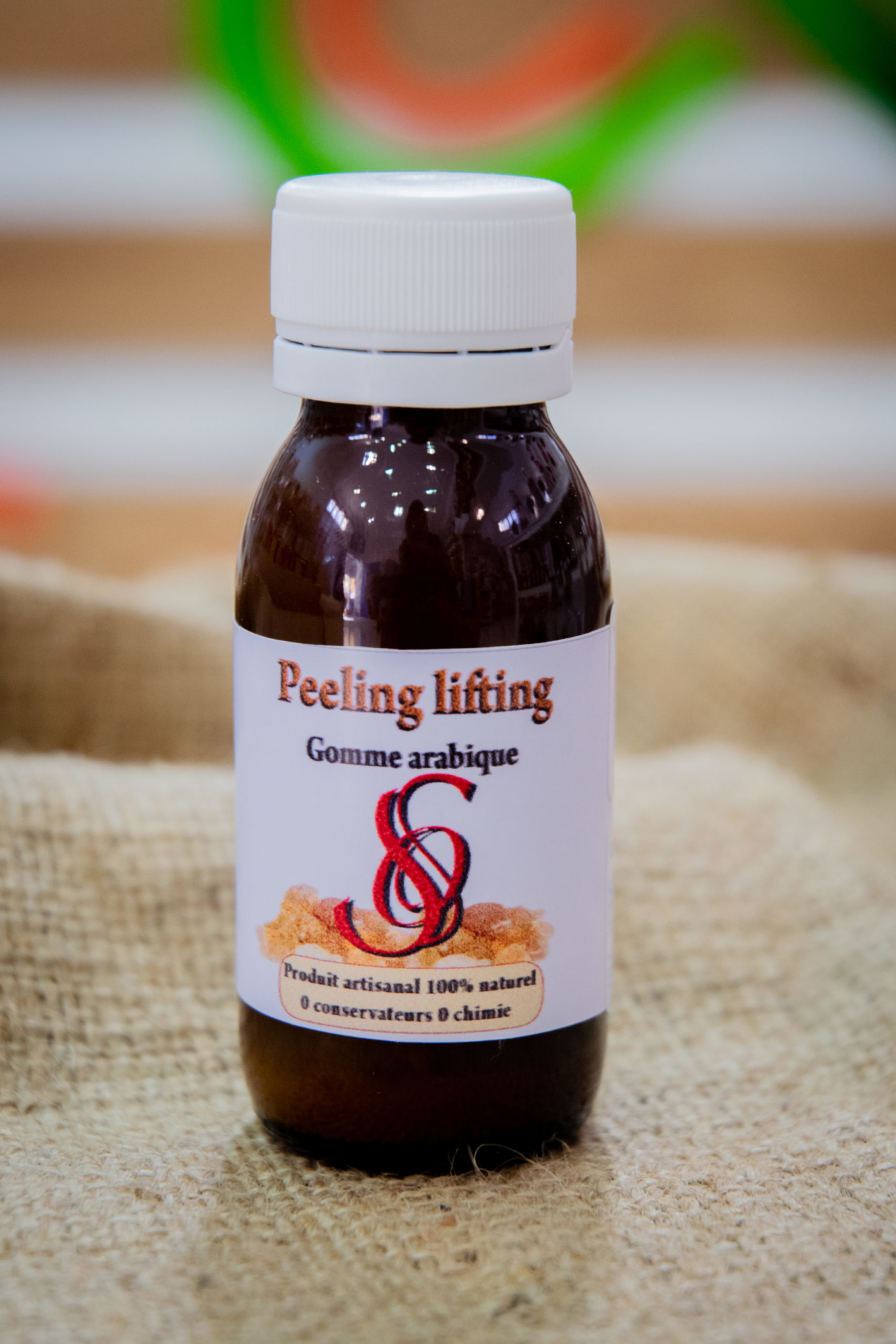 peeling lifting Gomme arabique