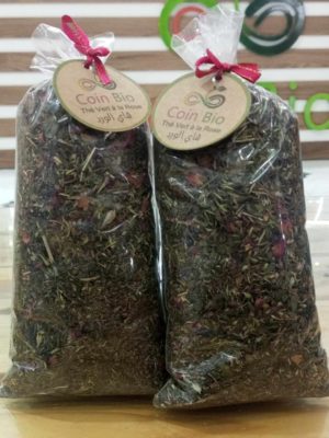 Thé vert à la rose